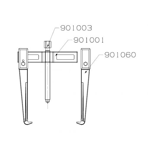 EXTRACTOR FORZA SERIE 9000 DE 2 PATAS